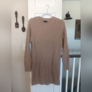 GAP CashSoft Cable Knit Mini Sweater Dress